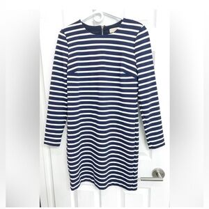 Michael Kors Navy and White Striped Dress